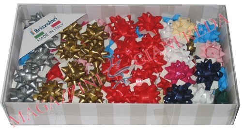 STELLE OPACHE COLORI MISTI MM 6.5, 100 PZ 682300